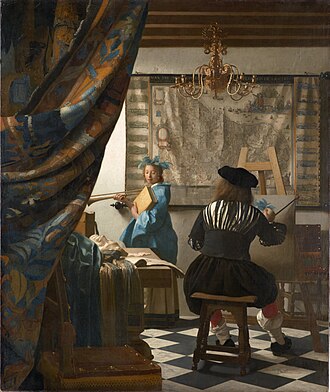 Johannes Vermeer - Maalikunsti allegooria